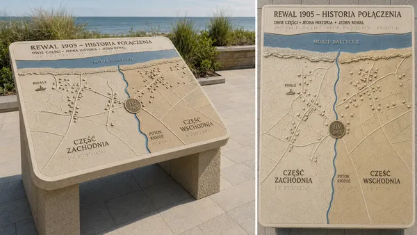 Rewal public space concept: plac polaczenia 1905